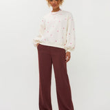 Ydence Pants Solange Brown – Broeken van Ydence, kleur XS, maat | Jo&Co