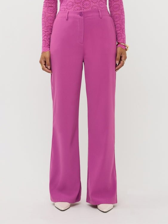 Ydence Pants Solange Fuchsia Roze – Broeken van Ydence, kleur XS, maat | Jo&Co