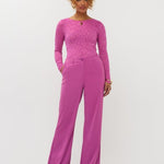 Ydence Pants Solange Fuchsia Roze – Broeken van Ydence, kleur XS, maat | Jo&Co