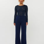 Ydence Pants Solange Navy – Broeken van Ydence, kleur XS, maat | Jo&Co