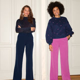 Ydence Pants Solange Navy – Broeken van Ydence, kleur XS, maat | Jo&Co