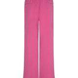Ydence Pants Solange | Roze in Levendig fuchsia roze, Hoge taille, straight fit met wijde pijpen