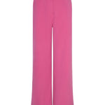 Ydence Pants Solange | Roze in Fel fuchsia roze, High-waist met wijde, rechte pijpen