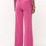 Ydence Pants Solange | Roze in Fel fuchsia roze, wide leg