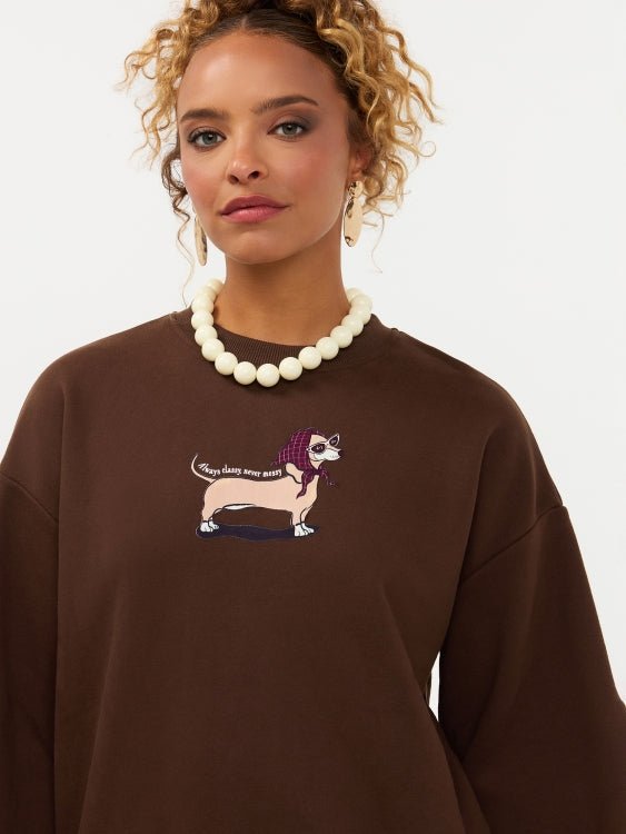 Trui in bruin | Ydence Classy | Jo&Co Club
