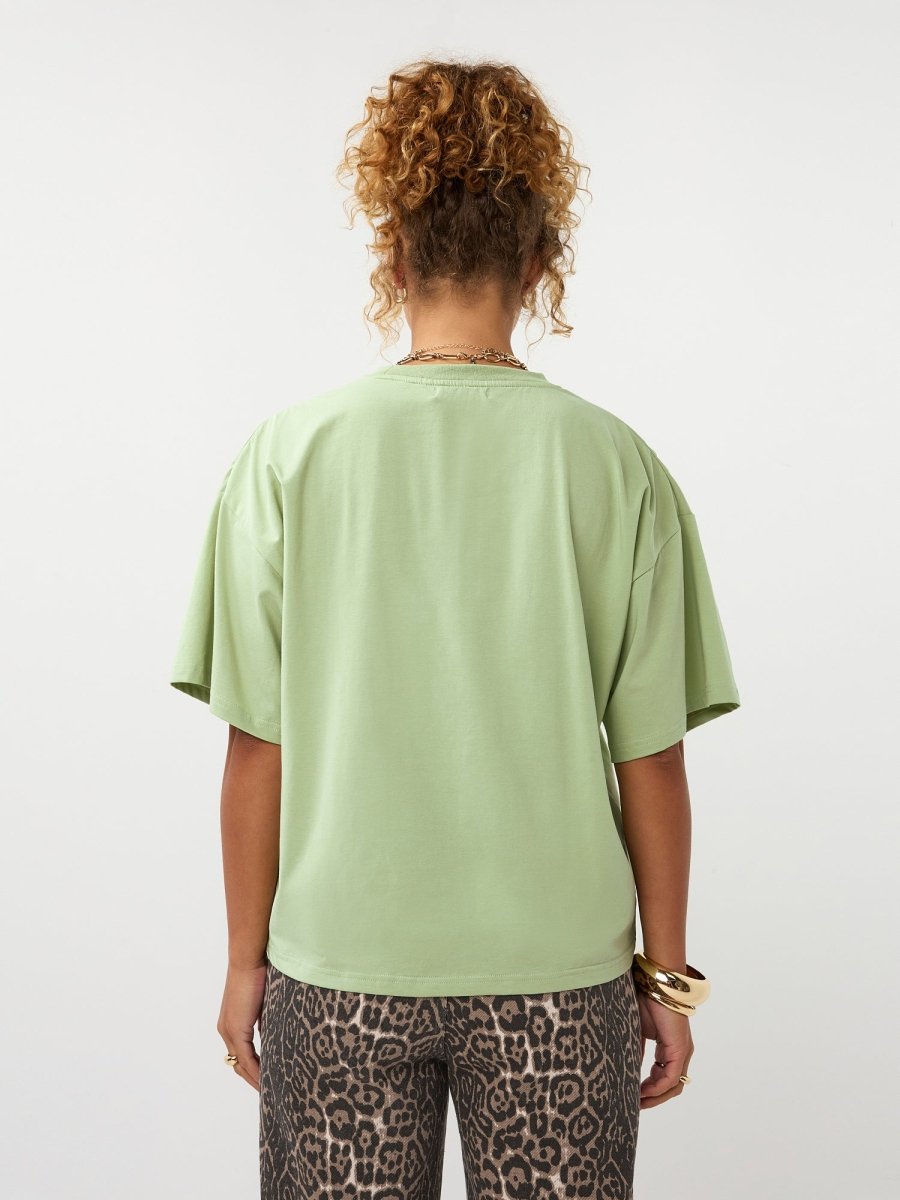 Ydence T-shirt Tropical Groen – T-Shirts van Ydence, kleur 34/XS, maat | Jo&Co Club