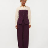 Top in aubergine | Ydence Asher | Jo&Co Club