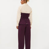 Top in aubergine | Ydence Asher | Jo&Co Club