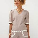 Ydence Top Coco | Sand