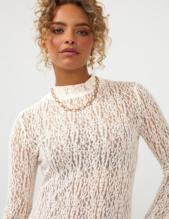 Top in ecru | Ydence Roberta | Jo&Co Club
