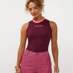 Ydence Top Très jolie | Burgundy – Tops van Ydence, kleur 34/XS, maat | Jo&Co Club