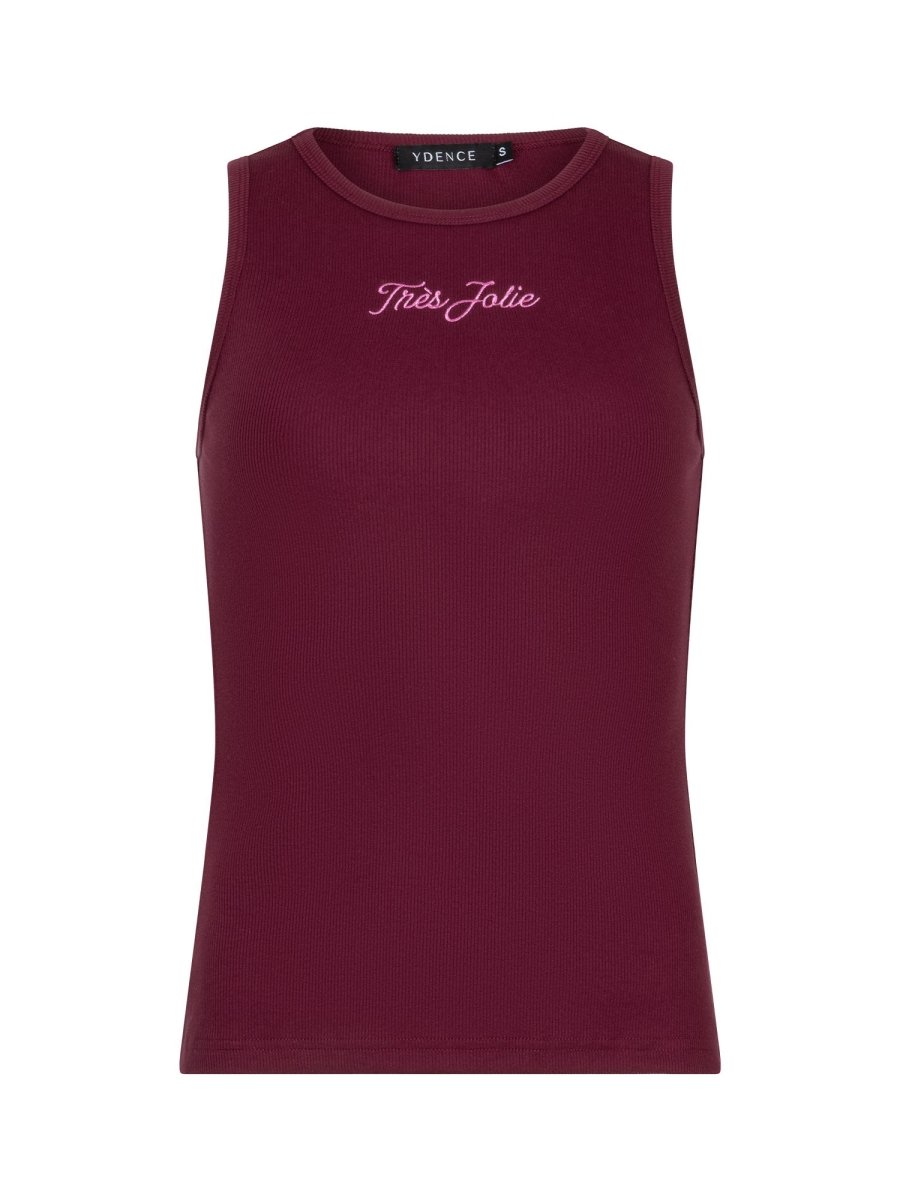 Ydence Top Très jolie | Burgundy – Tops van Ydence, kleur 34/XS, maat | Jo&Co Club