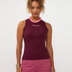 Ydence Top Très jolie | Burgundy – Tops van Ydence, kleur 34/XS, maat | Jo&Co Club