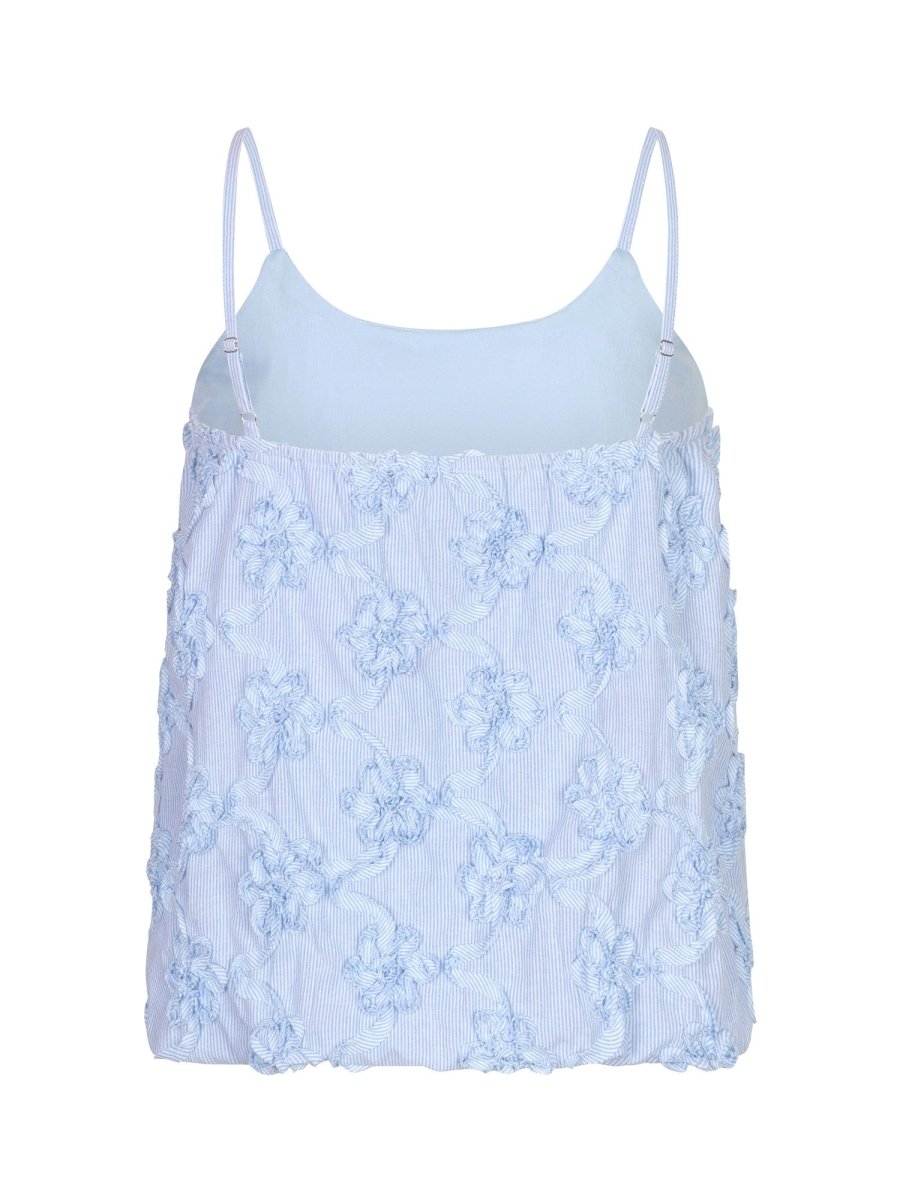 Ydence Vita top light blue achterkant