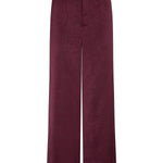 Bordeaux wijde broek Ydence Cecillia – voorkant | Jo&Co Club