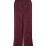 Bordeaux wijde broek Ydence Cecillia – voorkant | Jo&Co Club